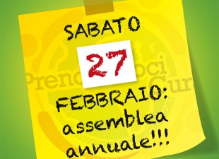 Sabato 27 febbraio 2016: assemblea annuale dell’associazione Prendiamoci Cura